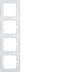 10148989 - S.1 - marco x4, blanco HAGER Ean:4011334279341