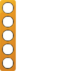 10152334 - R.1 - quadro x5, Acrílico laranja/preto HAGER EAN:4011334400103