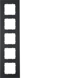 10156626 - B.7 - quadro x5, antracite mate HAGER EAN:4011334376705