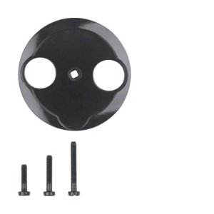 103921 - 1930/Glas - esp. TV 2 saídas, preto HAGER EAN:4011334214939