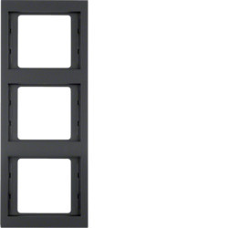 13337006 - K.1 - Tableau x3 Vert., Anthracite Mate Hager Ean: 4011334297710