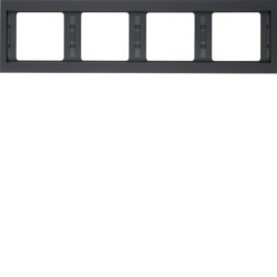 13837006 - K.1 - Tableau X4 Horiz., Anthracite Mate Hager Ean: 4011334297604