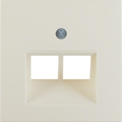 14098982 - S.1/B.x - espejo RJ45 doble, crema HAGER Ean:4011334280545
