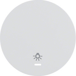 16212079 - R.1/R.3 - tecla c/visor simb.lâmp, branc HAGER EAN:4011334366416