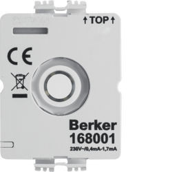 168001 - LED p/ comandos giratorio, 230V, s/ N HAGER Ean:4011334499541