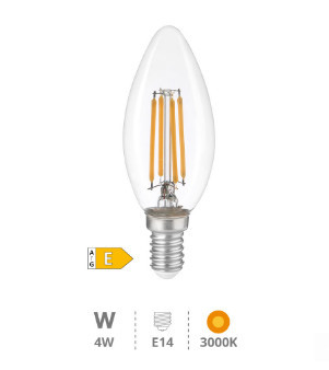 200671002 - 8433373055674Lâmpada vela LED Série Gold 4W E14 3000K