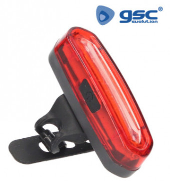201835001 - 8433373049239Luz traseira LED recarregável USB para bicicleta