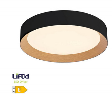 203605086 - 843373069305PLAFON LED PERANKA 42W 4000K BLACK + WOOD EFFECT