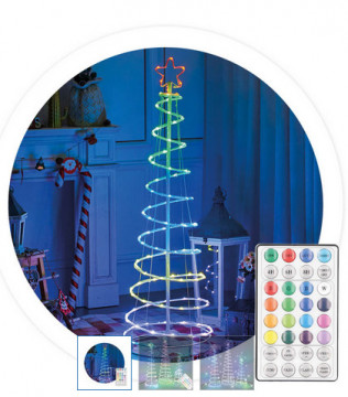 204600022 - 843373065253 LED inteligente a través de Bluetooth e control remoto Castaño 1,5M 24 deberes RGB IP44