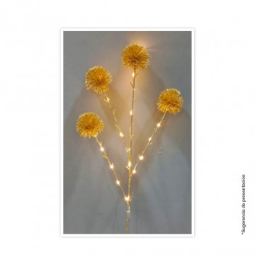 204690012 - 8433373074187Ramo decorativo dorado 0,75M do diodo emisor de luz del dientes-de-león calor a luz