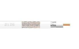 212601 -8424450137567 Televis -Coaxial -Kabel t -100 PVC IT -ECA -Klasse bei 16 Vatc Ø 1.13/4,8/6,6 mm Weiß