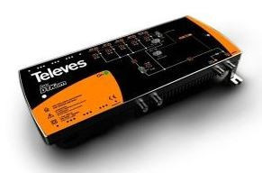4508 -8424450144763 TELEVES - DTKom MATV 4e/1s High/Low Gain Amplifier FM-BIII-UHF1-UHF2 G.30/45/52/52dB Vs.129dBµV