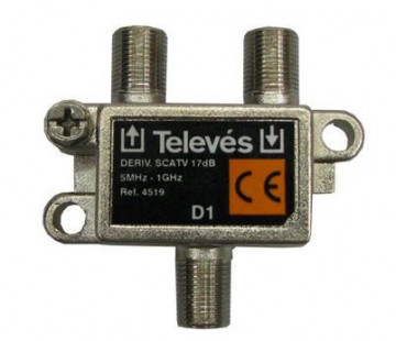 4519 -8424450045190 Televes -Interior Derivator (5-1000 MHz) 1D "F" 17dB