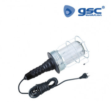 501010001 - 8433373045354Lâmpada portátil industrial com grade protetora 60W 5M