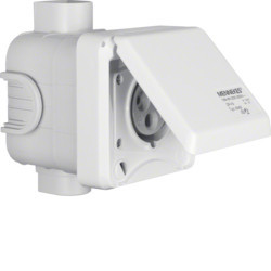 568401 - Conectar - tono.CEE Enchufar. 3P 16A, blanco HAGER Ean:4011334333289