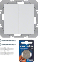 85656288 - S.1/B.3/B.7 - Double KNX RF BP, BR Mate Hager EAN: 40113334370628