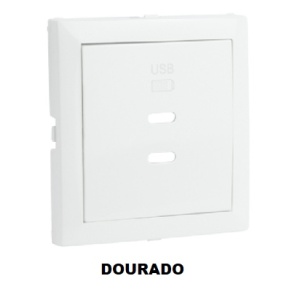 90675 Tdu CENTRO CARREGADOR DUPLO USB TIPO C DOURADO 5603011647612