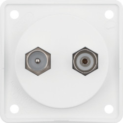 945612502 - Intersecarse - salida TV/FM, blanco Té de hierbas HAGER Ean:4011334245261
