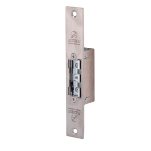 Abreportas elétrico em aço inoxidável Dorcas - Instalação Plug&amp;Play sem corte da moldura - Fechadura radial ajustável - NO Fail Secure | Até 330 kg - Fonte de alimentação CA/CC 10-24V - Memória