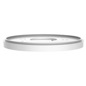 Adaptador - A cámaras cúpula - Liga de aluminio - Color blanco - Paleta de cables