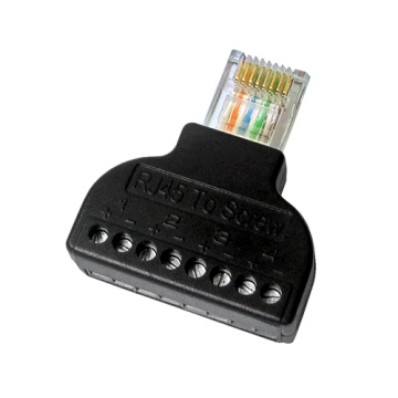 Adaptateur RJ45 à Terminal - Connecteur masculin RJ45 - 8 terminaux