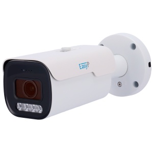 AI EASY-P IP-Bullet-Kamera – 4 MP | Motorisiertes Objektiv 2,7~13,5 mm – IR 40 m | Mikrofon – Stecker &amp; Spielen – Unterstützt UMD und Bewegungserkennung 2.0 – IP67 | PoE | P2P | Metall