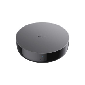 Aqara Hub M200 - Thread Border Router y extensor - Control infrarrojo 360° para aire y TV - WiFi 6 / Zigbee / Thread / LAN / Bluetooth - Soporta USB-C (5V/2A) o PoE - Compatible con Apple Homekit / Alexa y Google