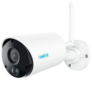 Batteriebetriebene Reolink WLAN-Kamera – 3 MP (2304 x 1296) – IR 10 m / Sirene – PIR-Personen-/Fahrzeugerkennung – Zwei-Wege-Audio / MicroSD-Steckplatz – für den Außenbereich geeignet