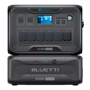 Bluetti Home Battery Kit – Kapazität 2765 Wh – Leistung 5000 W – Ausgänge und mehrere Möglichkeiten zum Aufladen – Steuerung über APP (WLAN und Bluetooth) – USV-Notstromversorgung für den Hausgebrauch rund um die Uhr