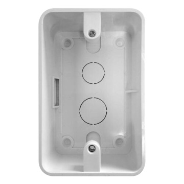 Boîte de connexion - Ensemble de surface - Compatible avec ZK -FR1500 - ABS - Couleur blanche - lecteurs d'installation faciles