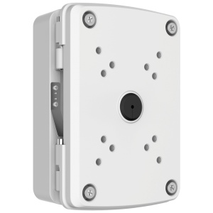 Boîte de connexion - pour les chambres à balles ou les dômes - apte pour une utilisation en plein air - Installation du plafond ou mur - couleur blanche - câble passader