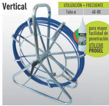 Braided Helical Cable Guide P.INTERC. Blue 5.2 m/m 50mt+contains.