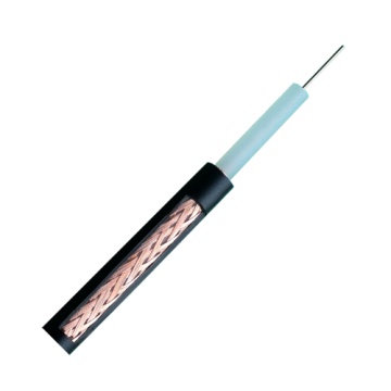 Câble coaxial RG59 - VIDÉO - 100 mètres Bobine - Couleur noir - Diamètre extérieur 6,0 mm - Perte minimale