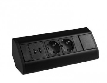 Câble d'angle USB d'angle universel 230V Universal dans la version Schuko.