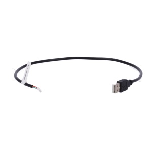 Cabo USB para atualização do firmware - Comprimento de 0.5 metros - Compatível com dispositivos de tracking Queclink - Conector USB-A padrão num extremo - Conector proprietário para dispositivos GL/GV - Design compacto para ligação direta ao PC