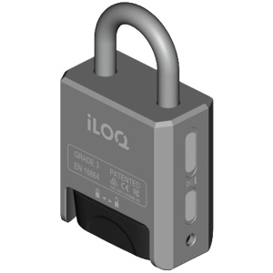 Cadeado inteligente S50 - Abertura com TAG NFC ou APP móvel - Sem necessidade de bateria (alimentado por NFC) - Viga: 8 (Ø) x 25 (Altura) mm - Tratamento anticorrosão e antiabrasão - EXTERIOR IP68