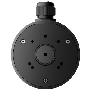 Caixa de conexões - Para câmaras Bullet, Domo e Turret - Apto para uso exterior - Instalação em tecto ou parede - Incluindo bucim - Cor preta 118 Ø × 59 (P) mm