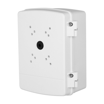 Caixa de conexões - Para câmaras domo motorizadas - Apto para uso exterior IP66 - Fabricado em liga de alumínio e SECC - 297.2 (Al) x 248 (Lg) x 130.7 (Fd) mm - Passa-Cabos | Branco