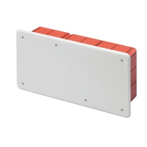 Caixa de derivação de encastrar 48 PT, 294 × 152 × 75 mm, com calha DIN
