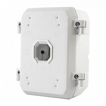 Caja de conexión a cámaras cúpula - Prohibición par a exterior - Imán interno a tornillos de fijación - Fabricado em plástico - Color blanco