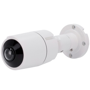 Cámara bala Gama 1080p Eco - 4 em 1 (HDTVI / HDCVI / Aficionado / CVBS) - 1/2.9" CMOS 2.0Mpx - Lente 1.8 grande angular de mm 180º - LED IR e gama de luz cálido 20 m - Grande angular sen deformación esférico