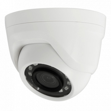 Câmara dome Gama 1080p ECO - 4 em 1 (HDTVI / HDCVI / AHD / CVBS) - 1/2.7" Brigates© BG0806 - Lente 3.6 mm - 12 LEDs SMD IR Alcance 25 m - Indoor