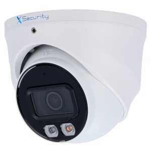 Cámara IP de torreta X-Security - 6 megapíxeles (3288 x 1850) - Lente de 2,8 mm | WDR 120 dB | Alcance de luz dual: 30 m - WizSense, con clasificación de personas y vehículos - MicroSD | IP67 | PoE | SMD Plus