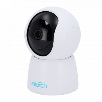 Câmara IP PT 2 Megapixel - Gama Uniarch WiFi - 1/3" Progressive Scan CMOS - Lente 4 mm | Deteção humana - Alcance dos LEDs IV 10 m | Autotracking - Áudio bidireccional
