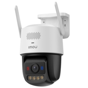 Câmara motorizada Titan Pro 6MP - Wi-Fi 6 Dual Band + PoE - 3.6 mm / Autotracking /IV + AURORA - Áudio bidirecional / Sirene + Flash azul-vermelho - IMOU SENSE / Deteção humana - Apto para exterior