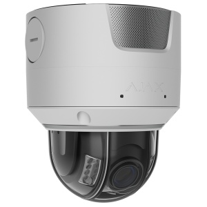 Câmara Superior IP Dome 8 Megapíxel Ajax - 1/1.8" Progressive Scan CMOS - Lente varifocal motorizada 2.8~12 mm - IV 40m | Luz branca 25 m | PoE 802.3at/af - TrueWDR | Deteção de movimento | IA - Cor branco