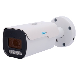 Caméra Bullet IP AI Easy -P - 8MP | Lentille motorisée 2,7 ~ 13,5 mm - IV 50 m | Lumière blanche 40 m | Microphone - Installation de la fiche et de l'ampli; Play - prend en charge Oned et Movement Detection 2.0 - IP67 | Poe | P2P | Métal