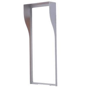 Cobertura para videoporteiro - Específico para Akuvox AK-R29S. - Medidas: 330 (Al) x 132 (Lg) x 45 (Fd) mm - Fabricado em aço galvanizado - Viseira para chuva - Montagem encastrada