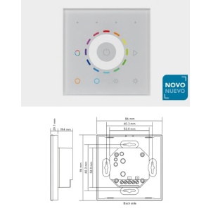 Comando Touch RGB+W 230Vac Casambi