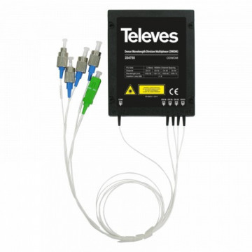 Componente DWDM Multiplexor / Consternación Óptico 1e/4s "FC/PC": 1550,12nm (C34) / 1550,92nm (C33) / 1551,72nm (C32) / 1552,52nm (C31)